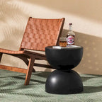 Glitzhome 18H Tabouret de jardin moderne en Faux Terrazzo MGO Support de jardinière - 15.75L X 15.75W X 17.75H
