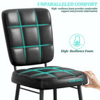 Lot de 2/4/6/8 chaises de salle à manger modernes, chaises de cuisine rembourrées avec coussin épais pour salle à manger