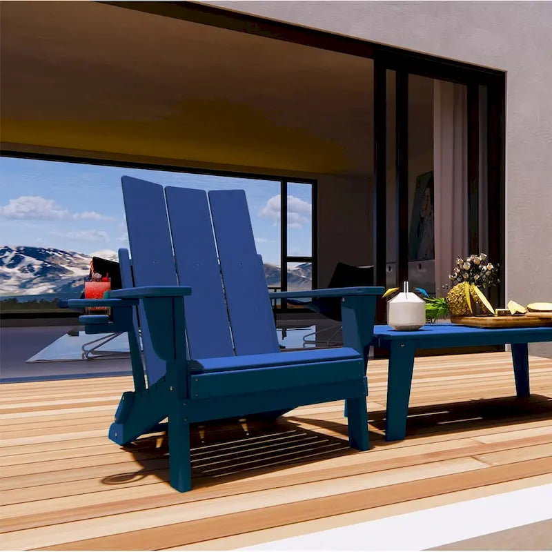 Chaise Adirondack d'extérieur toutes saisons en poly Polydun - Pliable