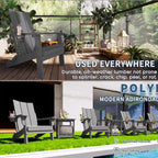 Chaise Adirondack d'extérieur toutes saisons en poly Polydun - Pliable