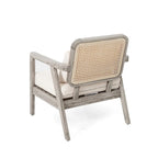 Fauteuil de jardin club en bois d'acacia, mobilier de jardin, coussin épais imperméable pour porche, jardin, cour arrière