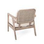 Fauteuil de jardin club en bois d'acacia, mobilier de jardin, coussin épais imperméable pour porche, jardin, cour arrière