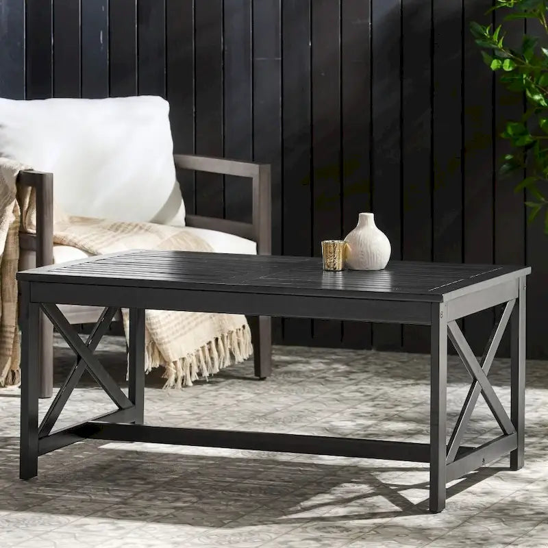 Table basse d'extérieur fonctionnelle en bois