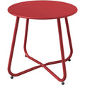 Table d'appoint d'extérieur ronde de 18 ou 28 po