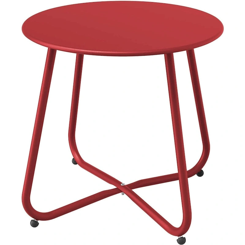 Table d'appoint d'extérieur ronde de 18 ou 28 po
