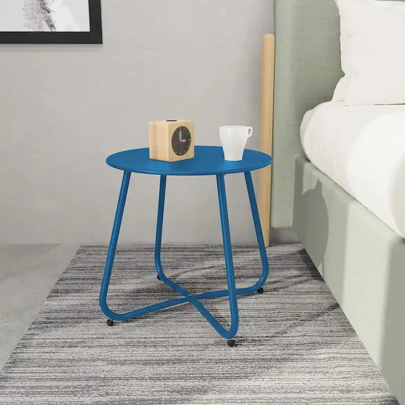 Table d'appoint d'extérieur ronde de 18 ou 28 po