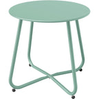 Table d'appoint d'extérieur ronde de 18 ou 28 po