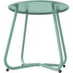 Table d'appoint d'extérieur ronde de 18 ou 28 po