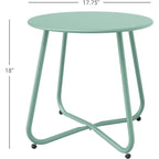 Table d'appoint d'extérieur ronde de 18 ou 28 po