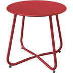 Table d'appoint d'extérieur ronde de 18 ou 28 po