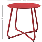 Table d'appoint d'extérieur ronde de 18 ou 28 po