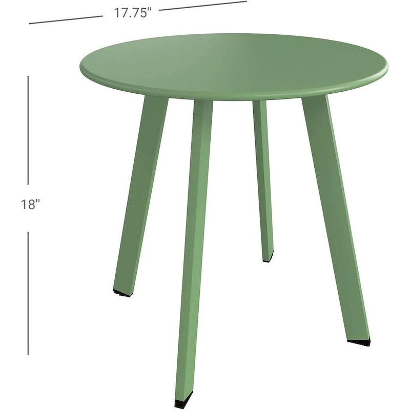 Table d'appoint d'extérieur ronde de 18 ou 28 po