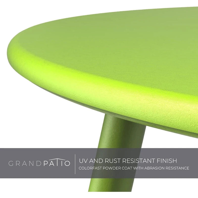 Table d'appoint d'extérieur ronde de 18 ou 28 po