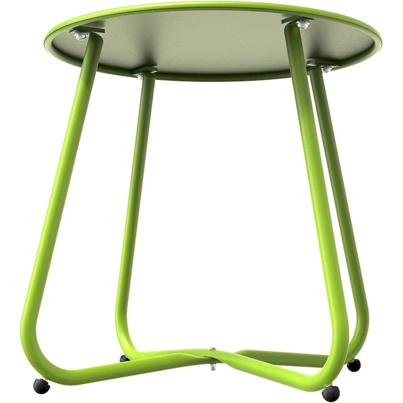Table d'appoint d'extérieur ronde de 18 ou 28 po