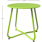 Table d'appoint d'extérieur ronde de 18 ou 28 po
