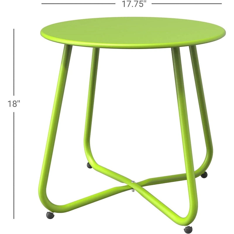 Table d'appoint d'extérieur ronde de 18 ou 28 po
