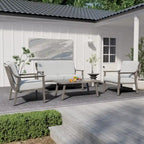 Table basse d'extérieur en aluminium monobloc pour terrasse
