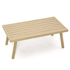 Table basse d'extérieur en aluminium monobloc pour terrasse