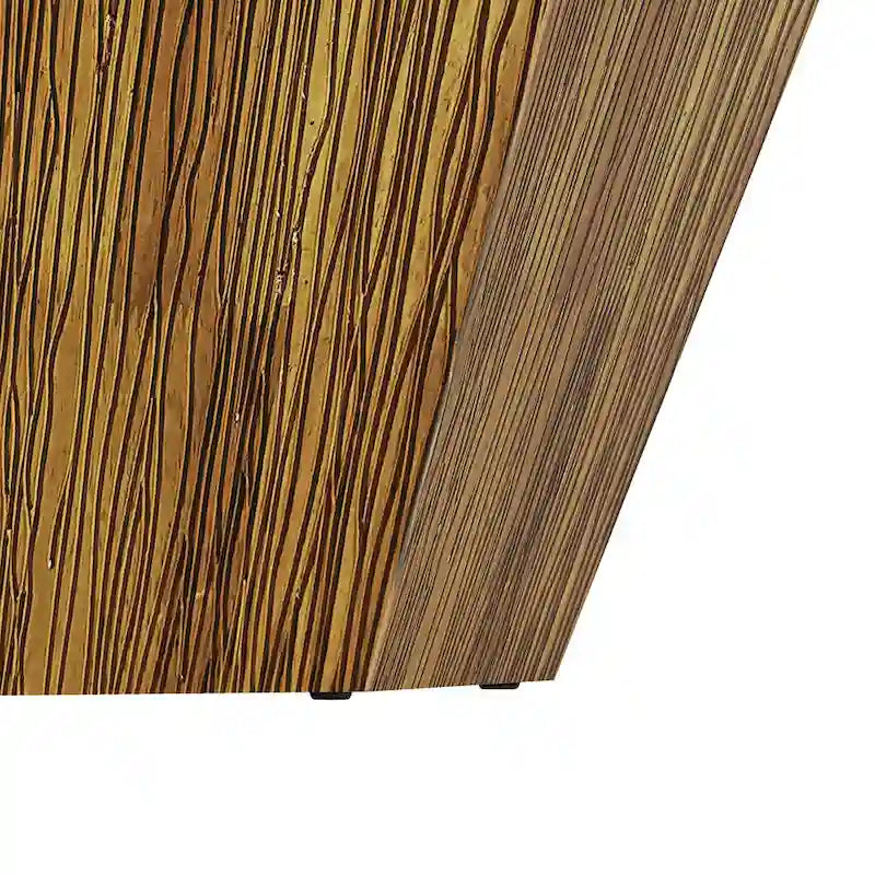 Élégance moderne au charme classique, table basse octogonale en bois massif de 80 cm pour salon ou chambre à coucher