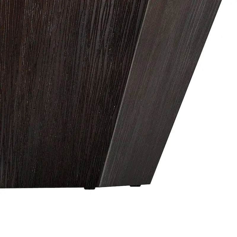 Élégance moderne au charme classique, table basse octogonale en bois massif de 80 cm pour salon ou chambre à coucher