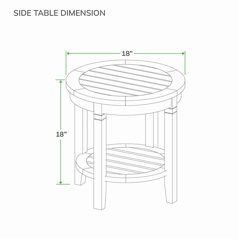 Table d'appoint d'extérieur en teck Tacoma de Cambridge Casual
