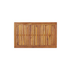 Table basse Sloane d'extérieur en bois d'acacia avec pouf, par Christopher Knight Home