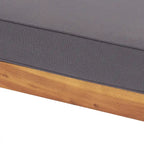 Table basse Sloane d'extérieur en bois d'acacia avec pouf, par Christopher Knight Home