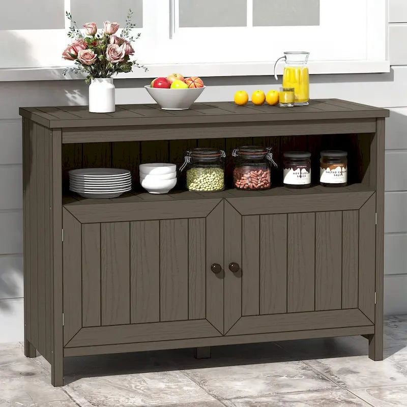 Moasis 44 Table console d'extérieur avec armoire de rangement et étagères