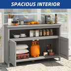 Moasis 44 Table console d'extérieur avec armoire de rangement et étagères