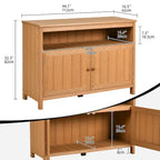 Moasis 44 Table console d'extérieur avec armoire de rangement et étagères