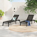 Chaises longues pliantes d'extérieur en aluminium Savant (lot de 2) par Christopher Knight Home