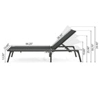 Chaises longues pliantes d'extérieur en aluminium Savant (lot de 2) par Christopher Knight Home