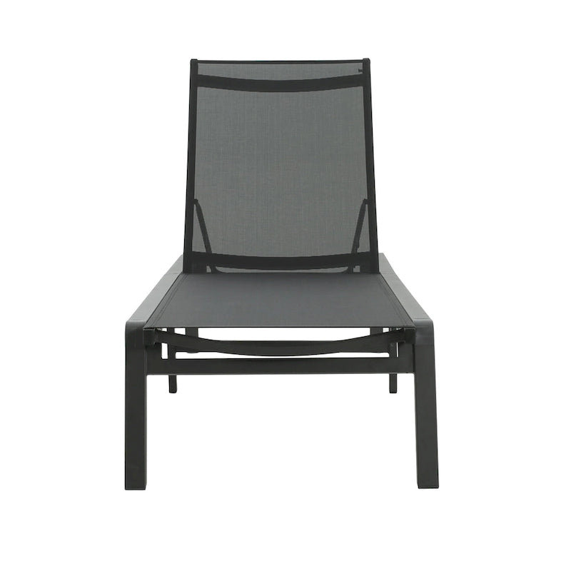 Chaises longues pliantes d'extérieur en aluminium Savant (lot de 2) par Christopher Knight Home