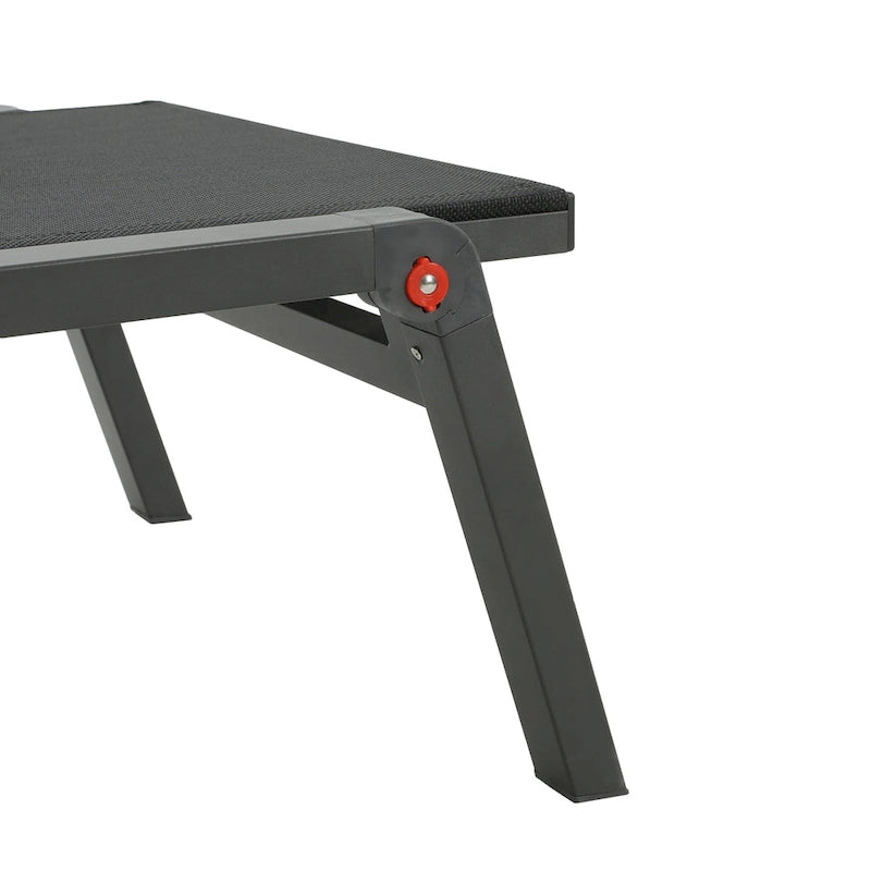 Chaises longues pliantes d'extérieur en aluminium Savant (lot de 2) par Christopher Knight Home