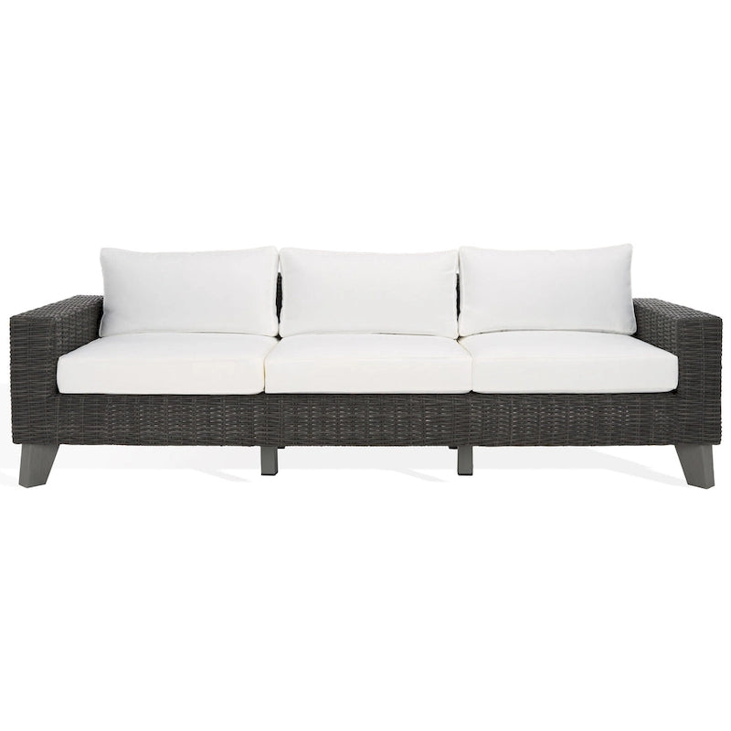 Canapé de patio en osier Safavieh Couture Margarita - 95 larg. x 34 prof. x 27 haut.