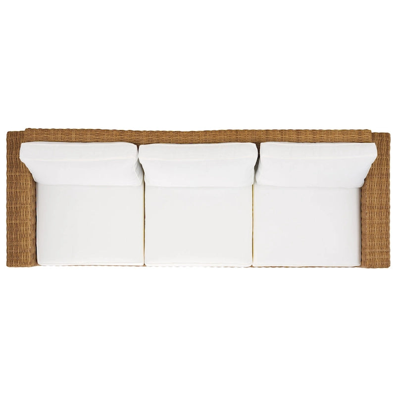 Canapé de patio en osier Safavieh Couture Margarita - 95 larg. x 34 prof. x 27 haut.