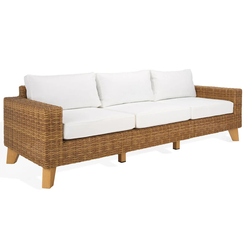 Canapé de patio en osier Safavieh Couture Margarita - 95 larg. x 34 prof. x 27 haut.