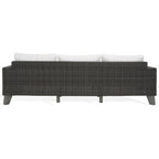 Canapé de patio en osier Safavieh Couture Margarita - 95 larg. x 34 prof. x 27 haut.
