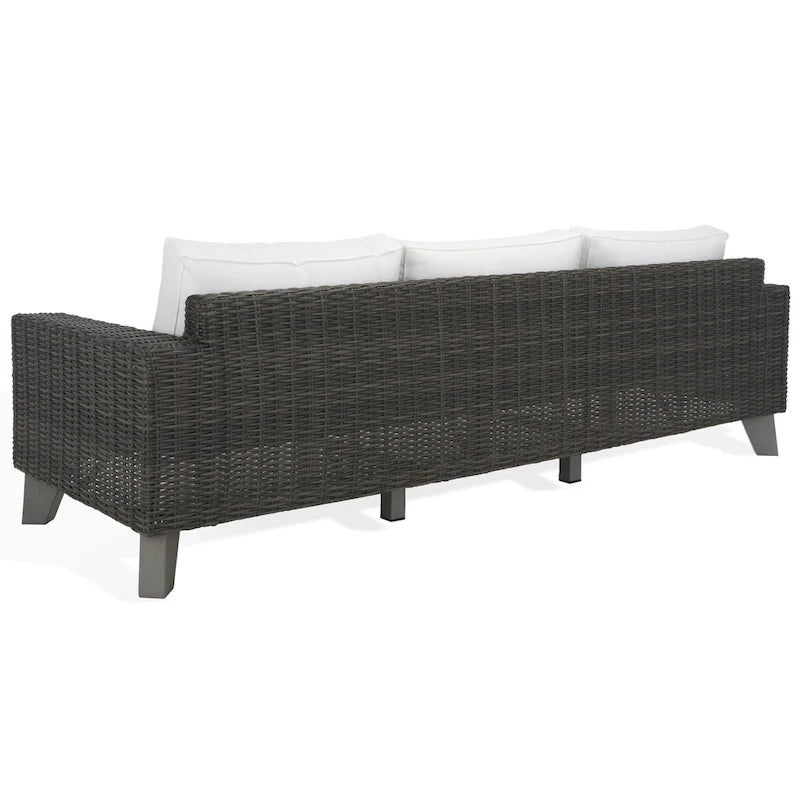 Canapé de patio en osier Safavieh Couture Margarita - 95 larg. x 34 prof. x 27 haut.