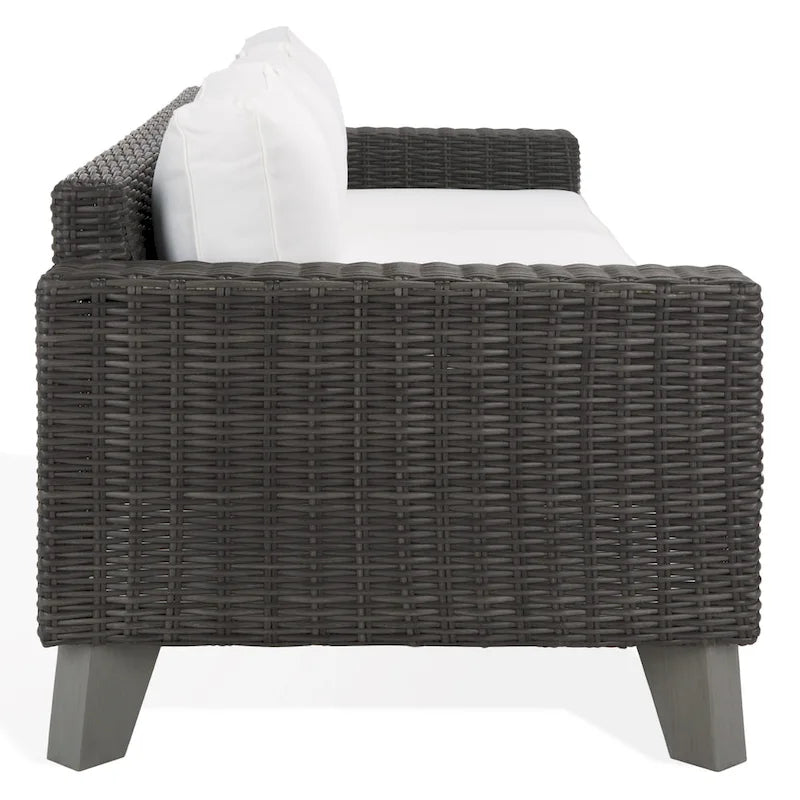 Canapé de patio en osier Safavieh Couture Margarita - 95 larg. x 34 prof. x 27 haut.