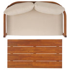 Banc de jardin avec table SAFAVIEH Theo. - 52Lx30Px25H