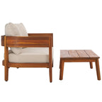 Banc de jardin avec table SAFAVIEH Theo. - 52Lx30Px25H
