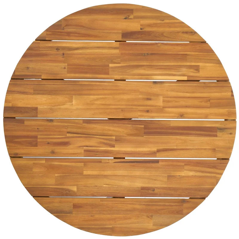 SAFAVIEH Outdoor Living Table Basse Ronde Leo 3 Pieds - 39Lx39Px15H