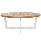 SAFAVIEH Outdoor Living Leo Table Basse Ronde 4 Pieds - 39Lx39Px15H