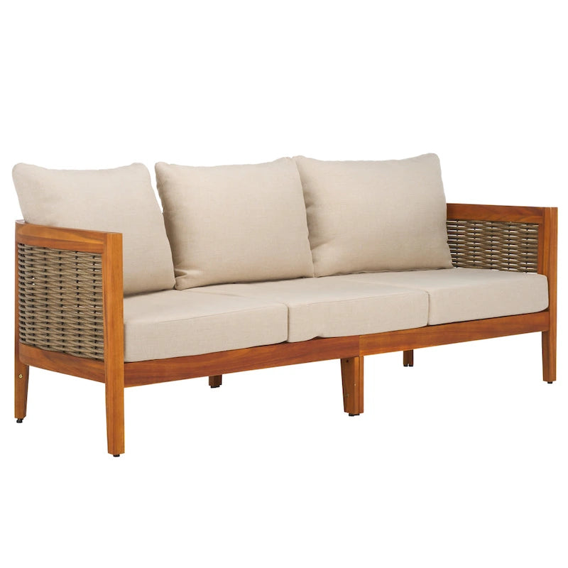 SAFAVIEH Outdoor Living Amanda Canapé 3 places. - 76Lx30Px25H