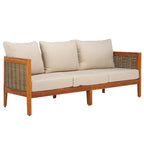 SAFAVIEH Outdoor Living Amanda Canapé 3 places. - 76Lx30Px25H