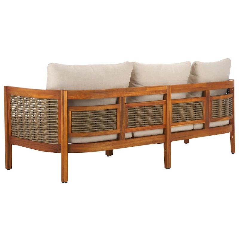 SAFAVIEH Outdoor Living Amanda Canapé 3 places. - 76Lx30Px25H