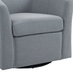 Lot de 2 fauteuils pivotants modernes avec accoudoirs pour salon