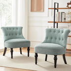 Fauteuil d'appoint confortable sans accoudoirs pour le salon