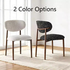 Lot de 4 chaises de salle à manger modernes rembourrées avec dossier incurvé, chaises d'appoint sans accoudoirs à cadre en fer pour salle à manger, cuisine-Panipeachy